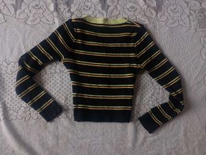 KOREAN💖 striped top &amp;Cute cardigan💝