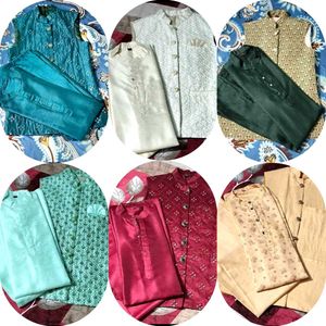 Elegant Men's 3 Piece Kurta Set