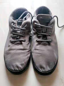 Men's Grey Casual Lace-Up Shoes