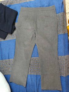 Chic Grey Wide-Leg Trousers