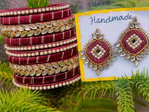 Handmade Bangle & Earring Set