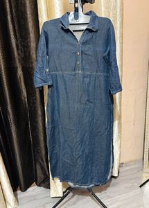 Stylish Blue Denim Dress