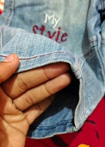 Stylish Denim Shorts with Embroidery