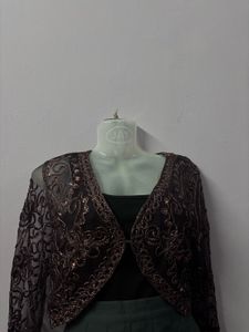 ✨Embellished Net 200s core sequin Jacket✨