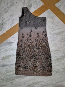 Stylish One-Shoulder Printed Dress
