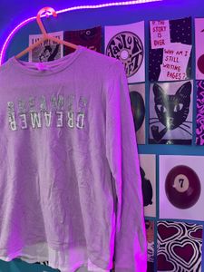 Cute "Dreamer" Graphic Long Sleeve Tee