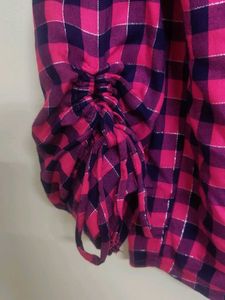 Pink &amp; Navy Checkered Shirt
