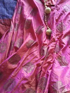 Pink Brocade Lehenga Set with Dupatta