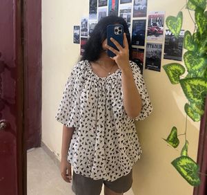 White & Black Top