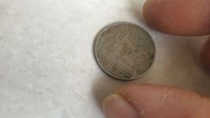 Vintage Thai 1 Baht Coin