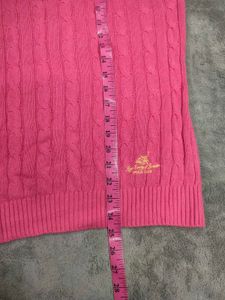 Polo Pink Cable Knit Sweater