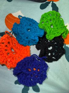 Handmade Crochet Flower Appliques