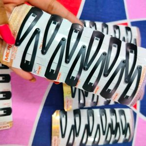 Tic tac Clips Black 12pcs + 12 pcs