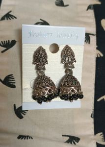Combo Jhumki black and blue Earring