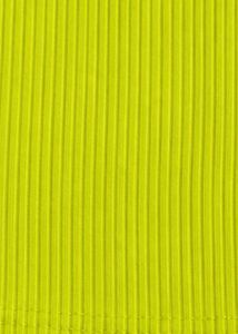 H&amp;M Divided Neon Lime Ruched Ribbed Crop Top