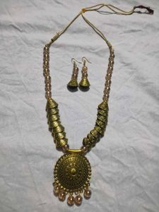 Boho Ethnic Necklace & Earring Set