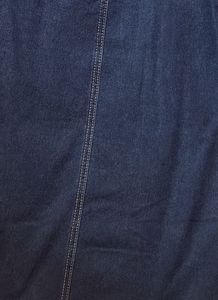 Classic Blue Denim A-Line Skirt