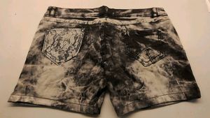 Unique Tie-Dye Denim Shorts for Women