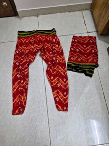 Bandani Patiala pant and dupatta set