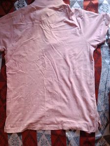Pink Polo Shirt with Sailboat Pattern