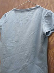 Light Blue Marilyn Monroe Graphic T-Shirt