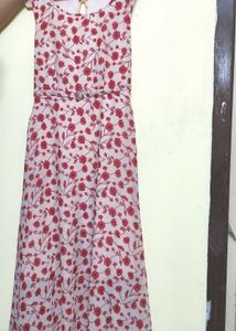 Floral Print Sleeveless Dress
