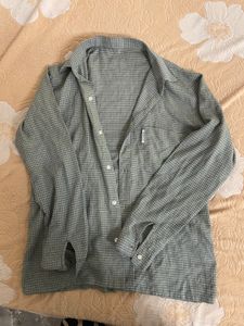Men's Plaid Long Sleeve Button-Up Shirt