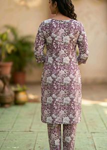 Floral Kurta Set (kurti+pant)