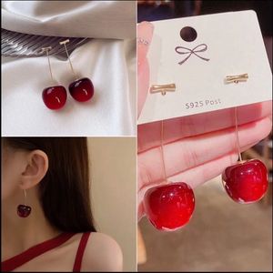 Cute Cherry Drop Earrings