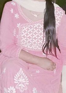 Pink Embroidery Frock