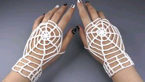 Crochet Spiderweb Gloves