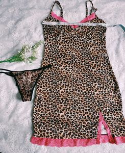Leopard Print Nightsuit