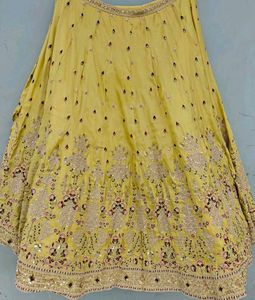 Stunning Yellow Embroidered Lehenga