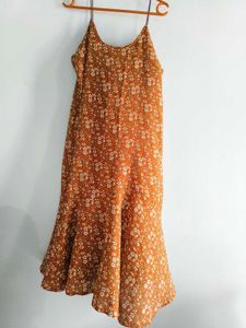 Cute Floral Print Slip Dress
