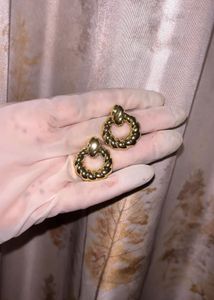Chunky Gold Hoop Earrings