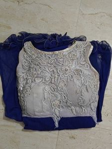 Stunning Embellished Blue Lehenga Choli