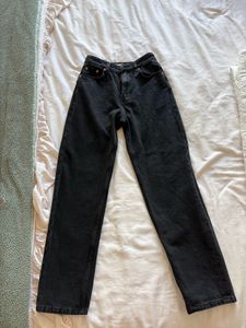 Mango Classic Black Mom Fit Jeans