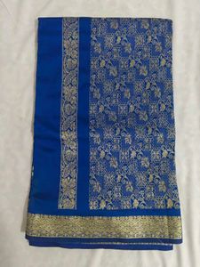 Royal Blue Banarasi Silk Saree