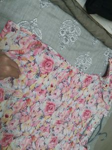 Floral Print Kurta Top