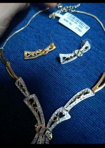 Elegant gold plated jwellery set