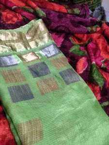 Green Saree 💚😇