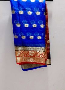 beautiful blue saree