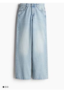 H&M Light Wash Wide Leg Jeans