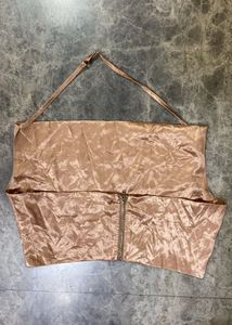 Meshki Satin Halter Neck