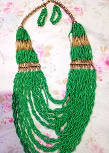 Handcrafted Beaded Necklace &amp; Earring Sets