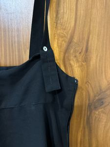 Black Suspender Mini Dress(dungree skirt)