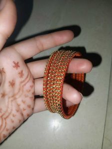 Beutifull Orange Bangles