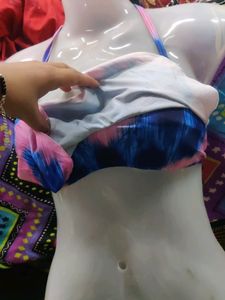 Paded Frill Knot Bra
