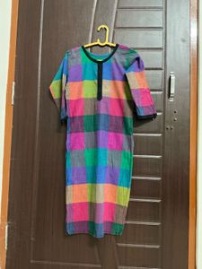 Colorful Checked Kurta