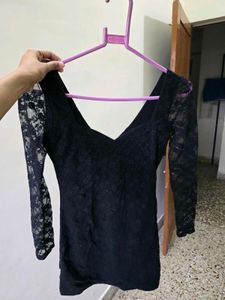 Elegant Black Lace Dress